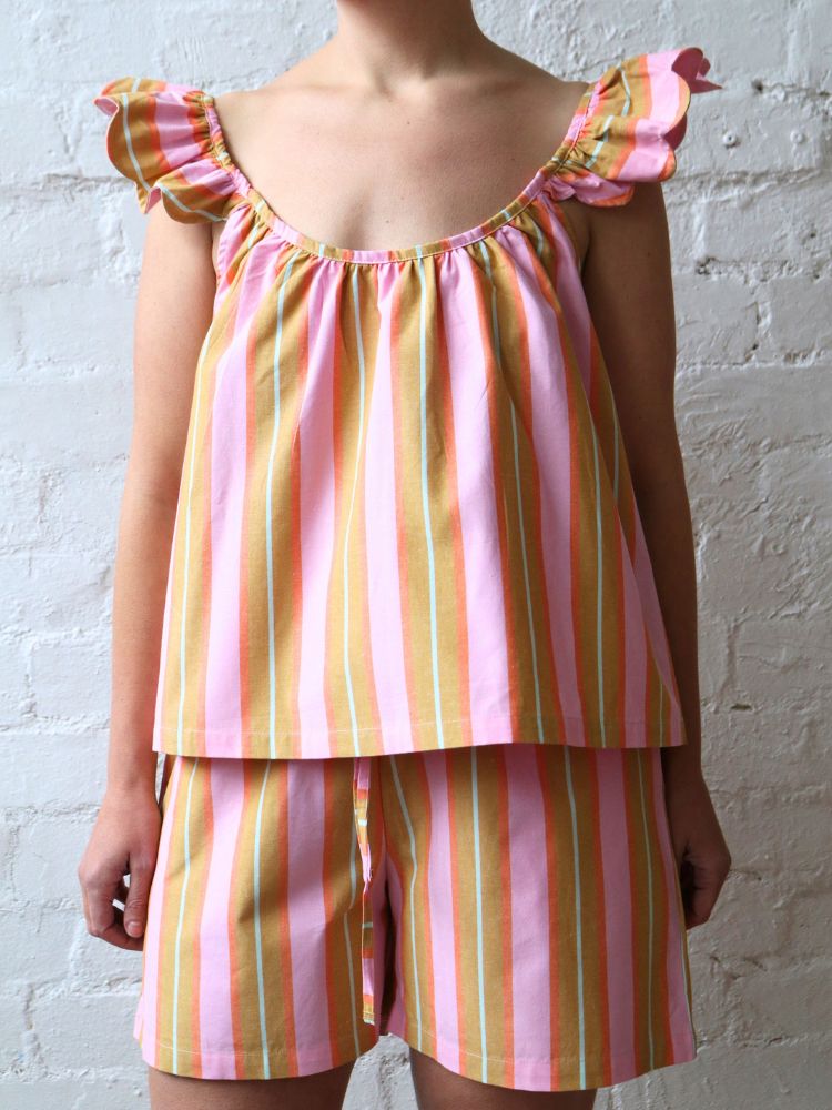 Sunrise Stripe Short Pyjama Set
