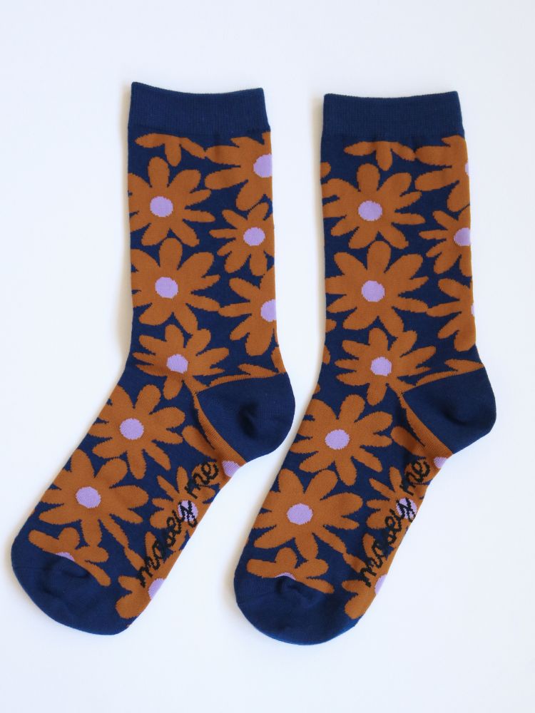 Marlo Socks in Navy