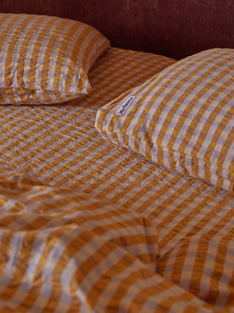 Mango Seersucker Standard Pillowcase Set