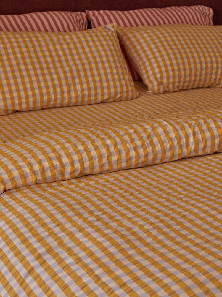 Mango Seersucker Standard Pillowcase Set