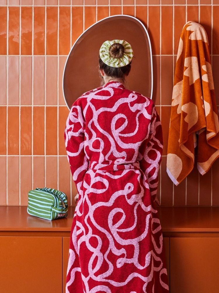 Pistachio Seersucker Scrunchie