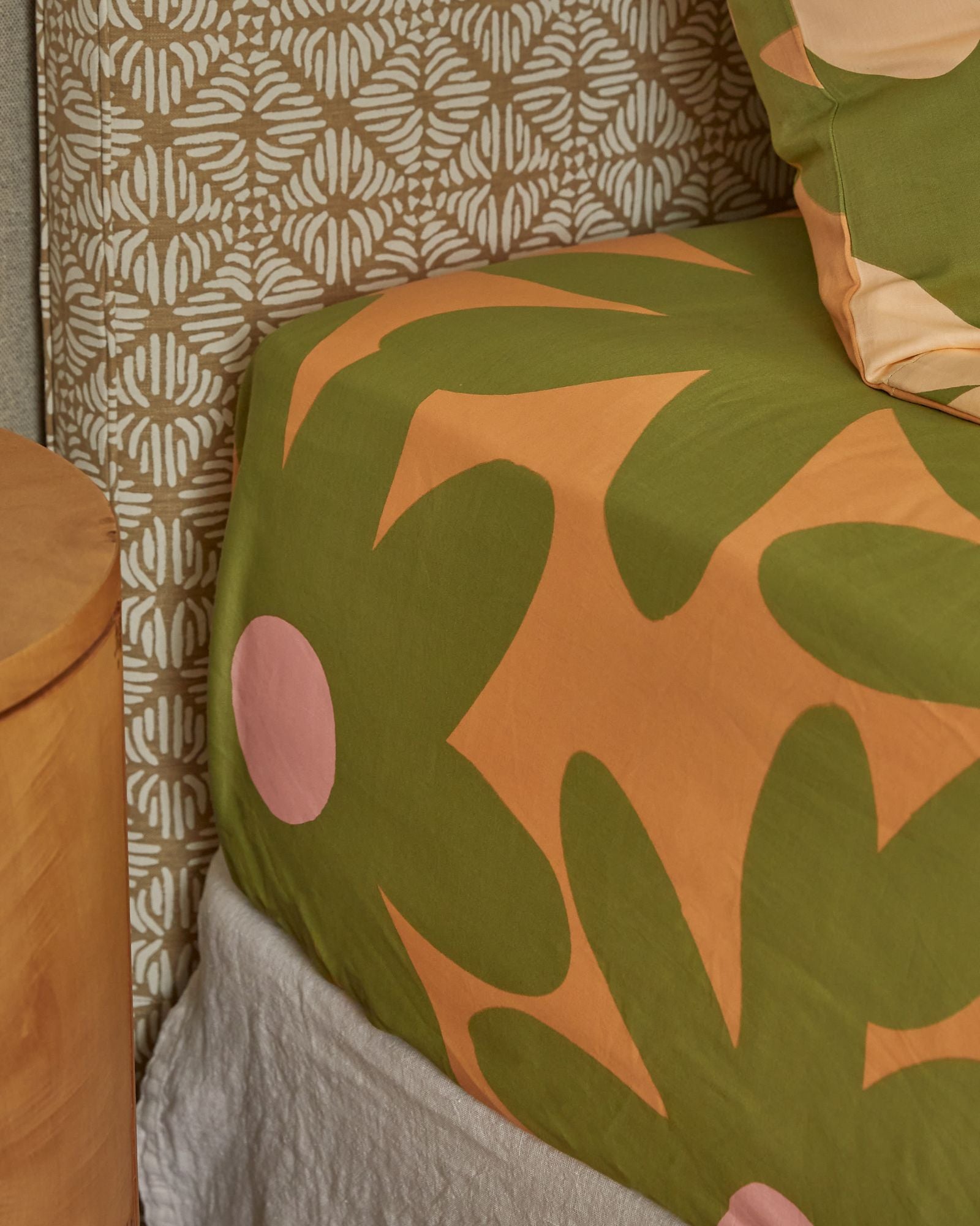Marlo Apricot Fitted Sheet
