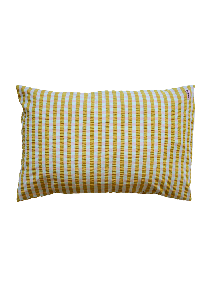 Pink Quartz Seersucker Standard Pillowcase Set