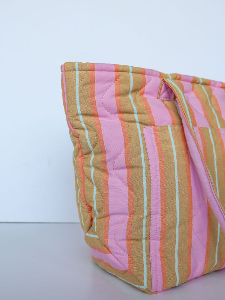 Sunrise Stripe Quilted Bag