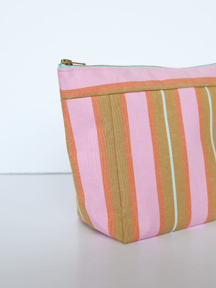 Sunrise Stripe Cosmetic Bag