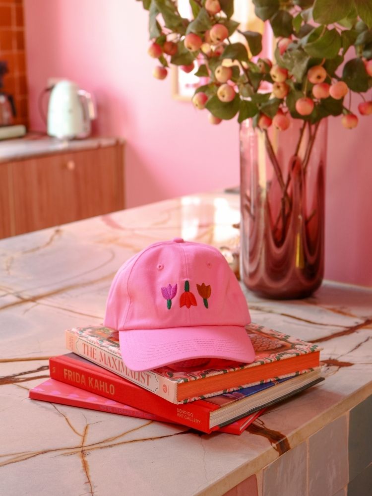 Forget Me Not Cap - Pink