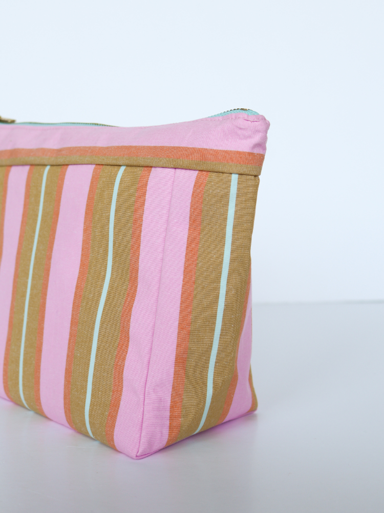 Sunrise Stripe Cosmetic Bag