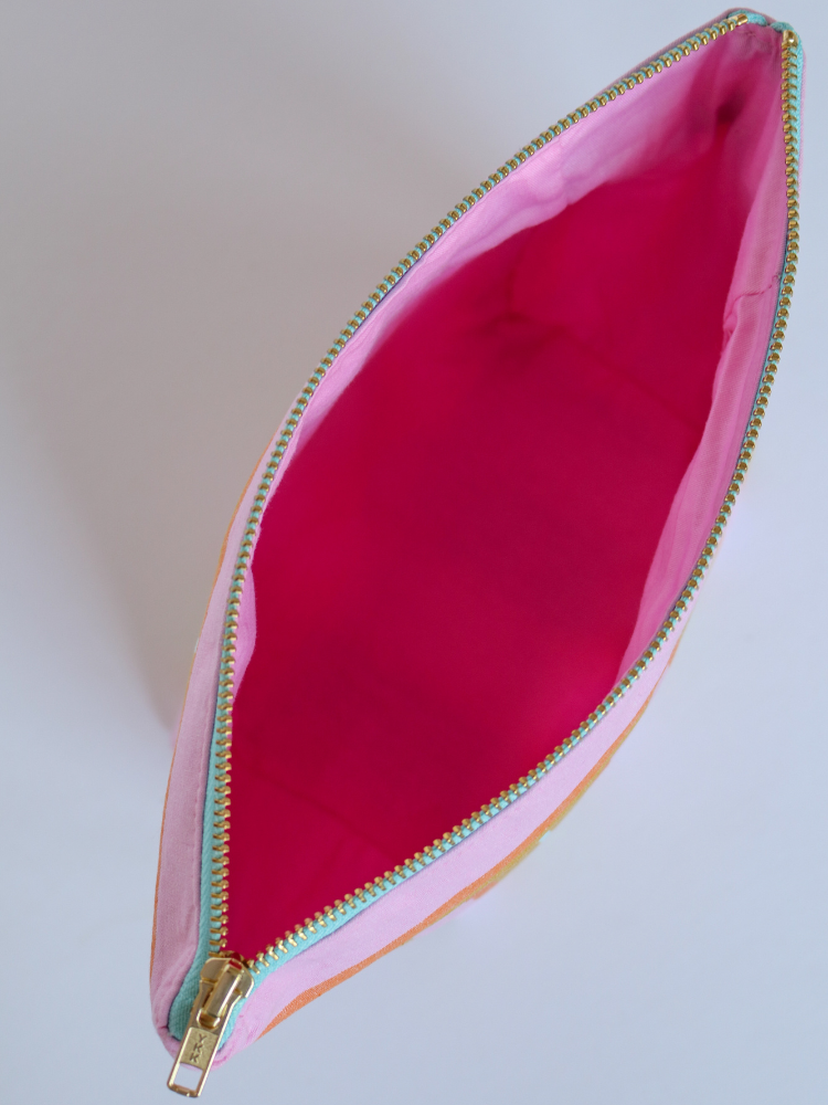 Sunrise Stripe Cosmetic Bag