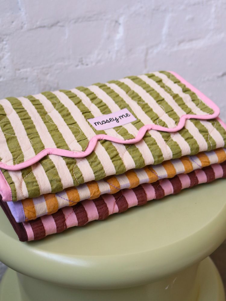 Pistachio Seersucker Change Mat