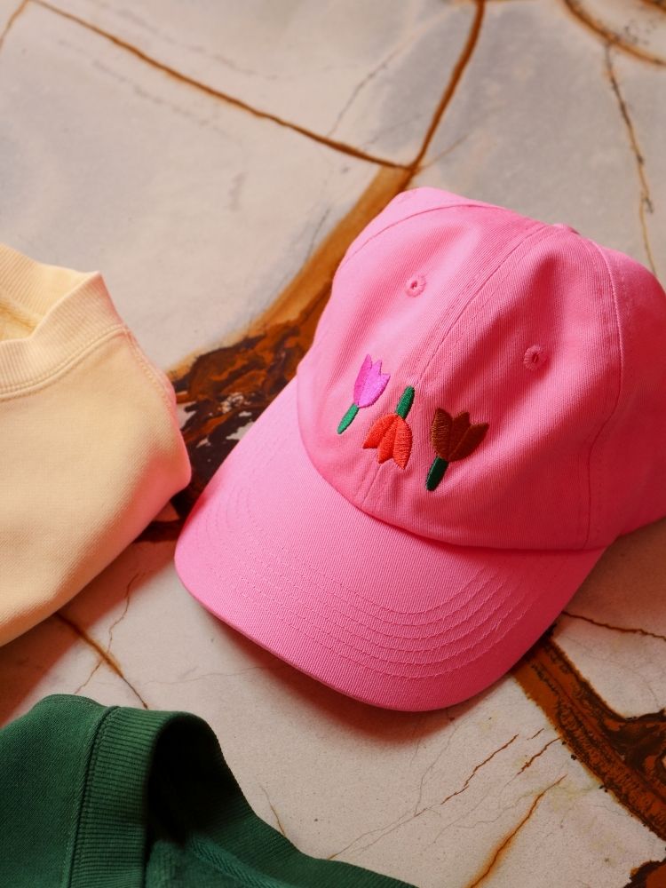 Forget Me Not Cap - Pink