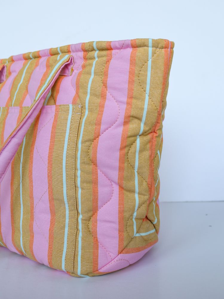 Sunrise Stripe Quilted Bag