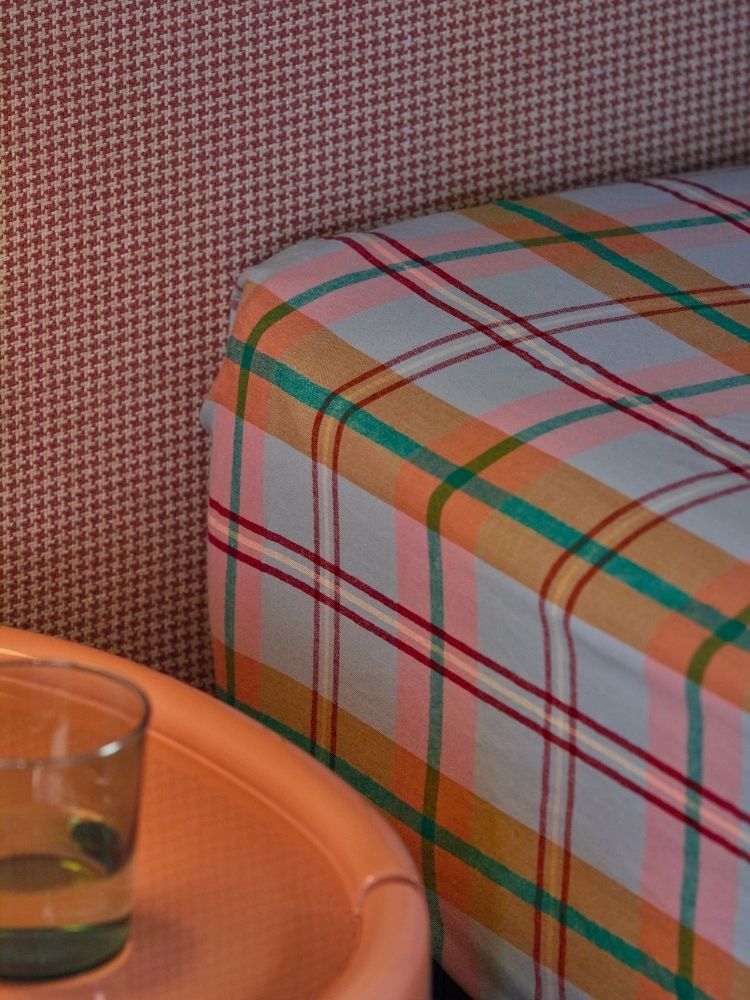 Confetti Plaid Fitted Sheet