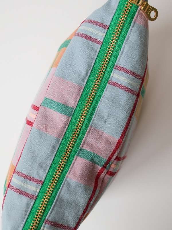 Confetti Plaid Cosmetic Bag