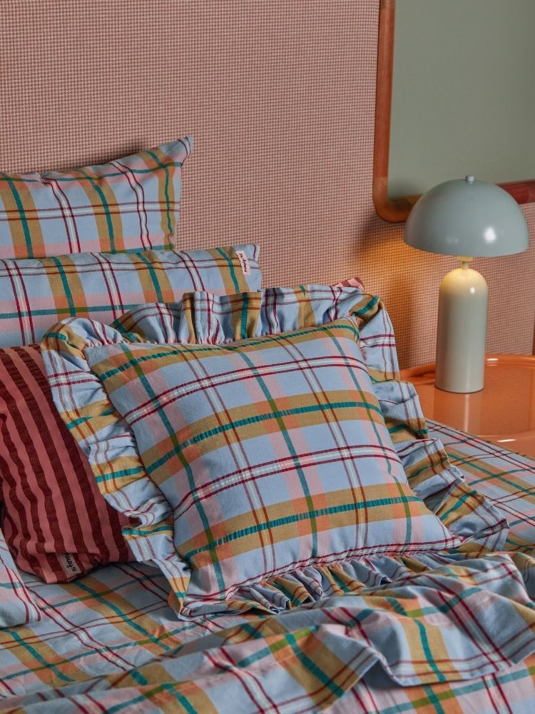 Confetti Plaid Cushion