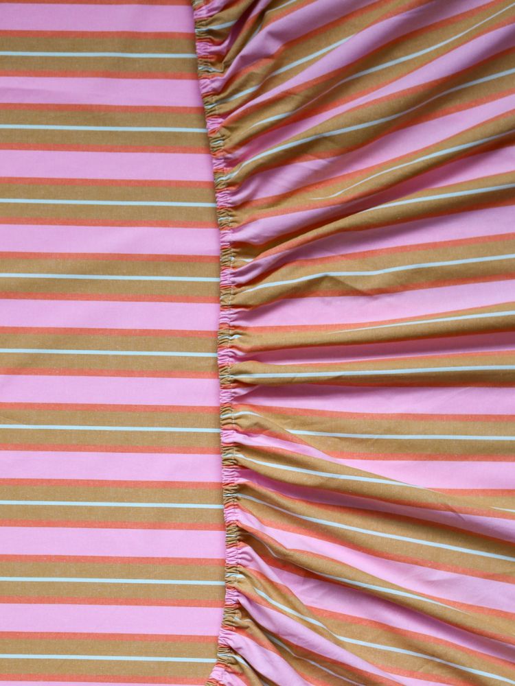 Sunrise Stripe Fitted Sheet