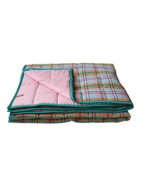 Confetti Plaid Quilted Throw