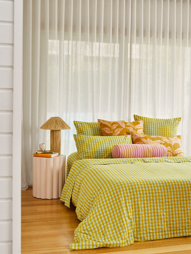 Citrus Seersucker Quilt Cover