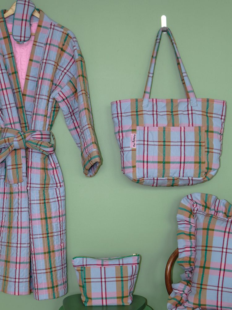 Confetti Plaid Quilted Bag