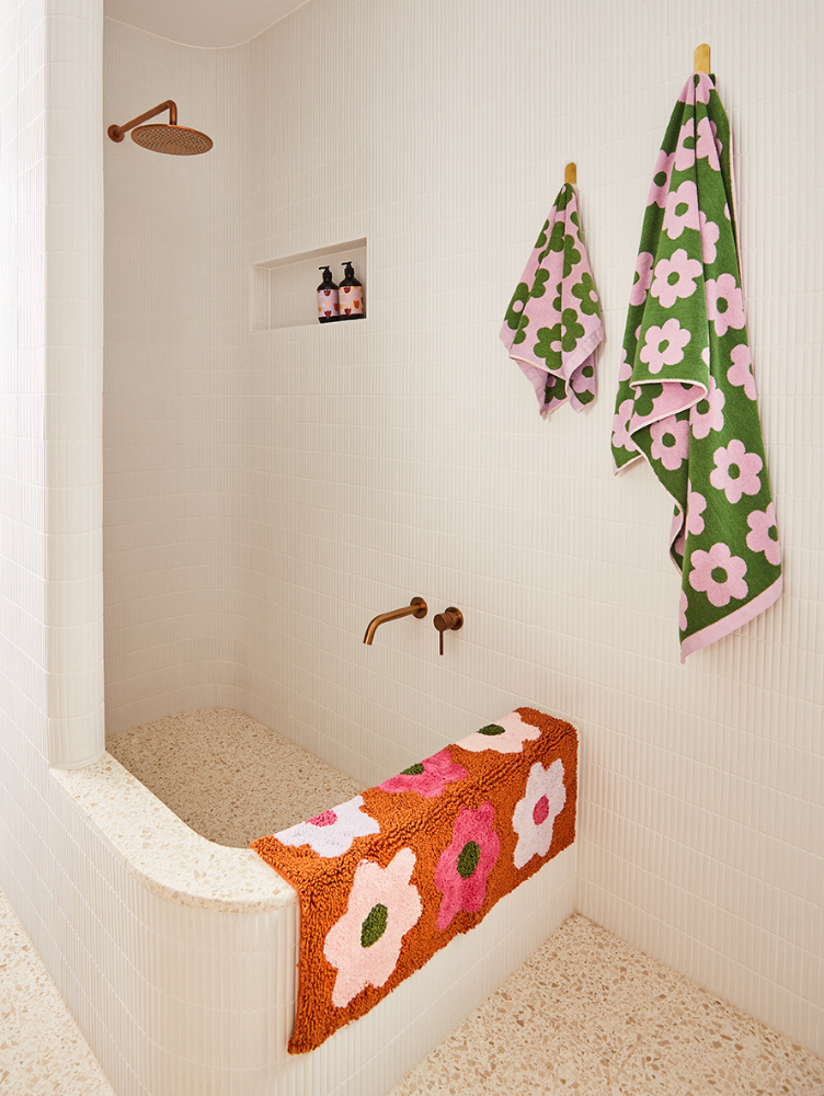 Flowerbed Hand Towel