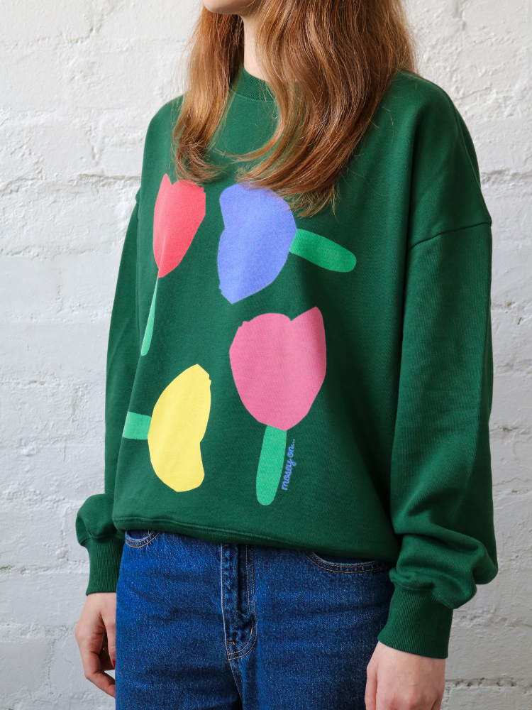 Forget Me Not Sweater - Forest