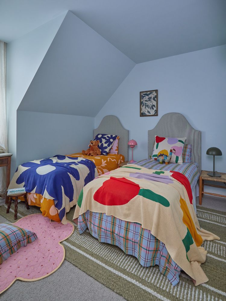 Forget Me Not Knitted Throw