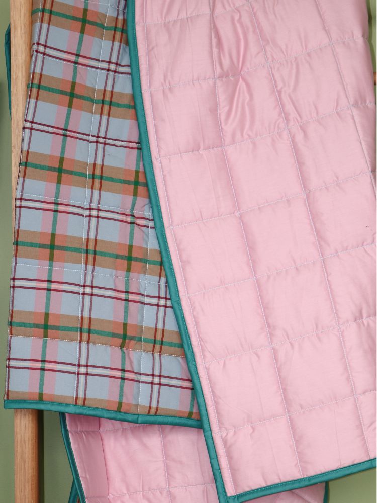 Confetti Plaid Quilted Throw