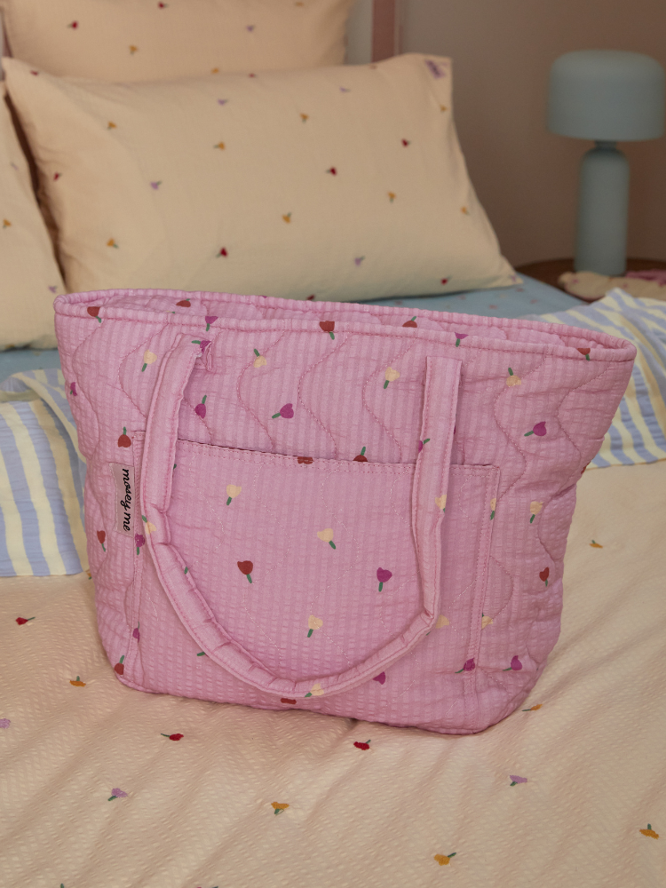 Forget Me Not Quilted Bag in Peony