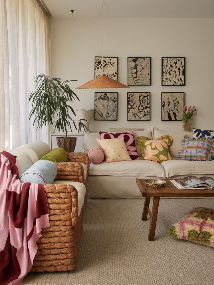 Ribbon Knitted Throw