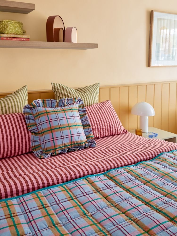 Confetti Plaid Cushion