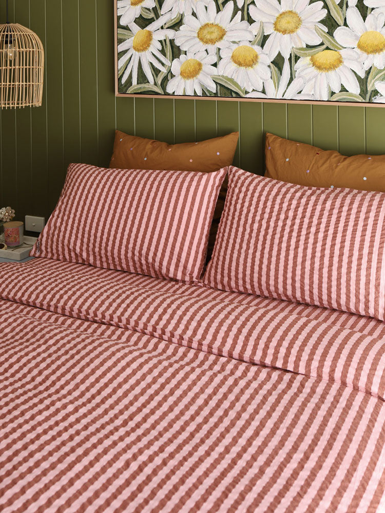 Sundae Seersucker Quilt Cover