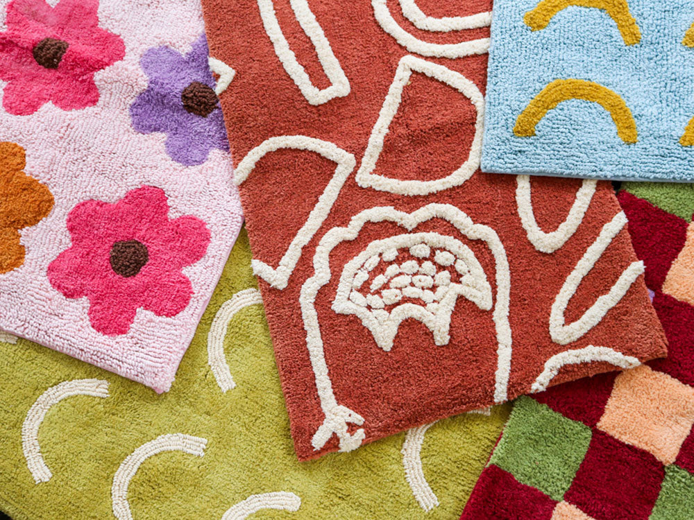 Candy Flowerbed Bath Mat  by Mosey Me