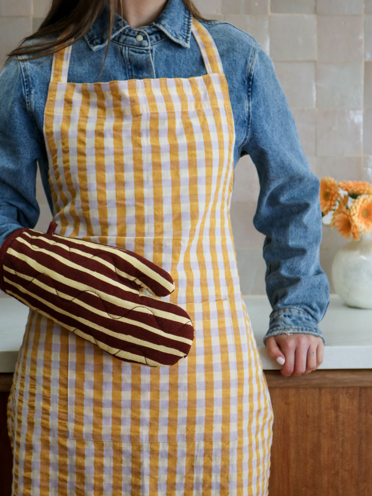Strokes Oven Mitt  by Mosey Me