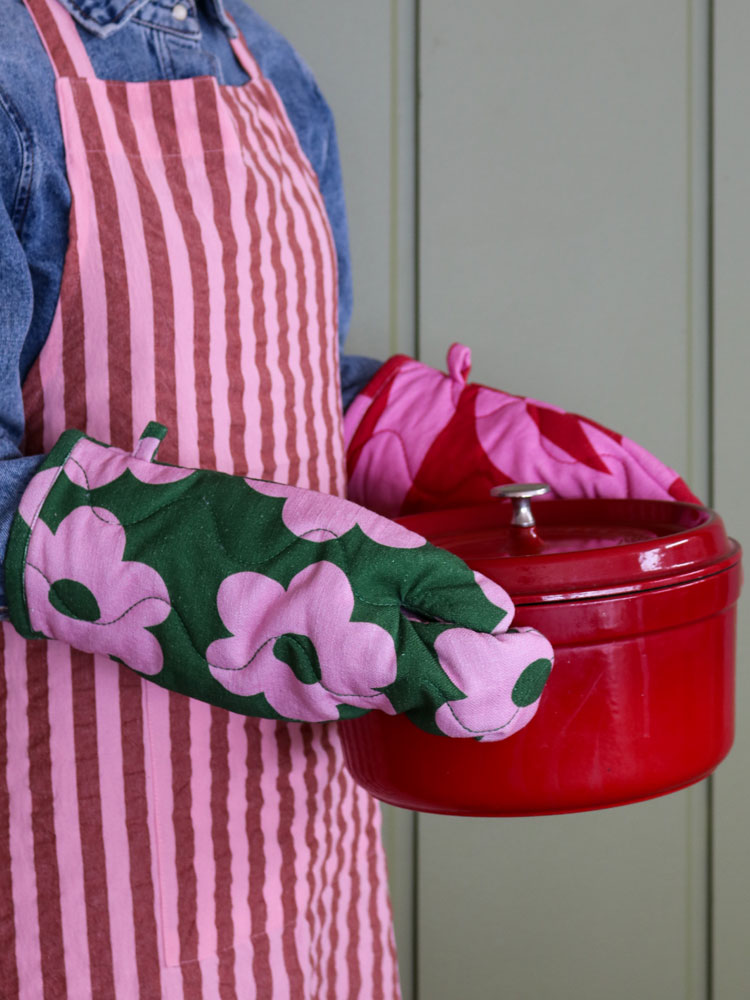Sundae Seersucker Apron