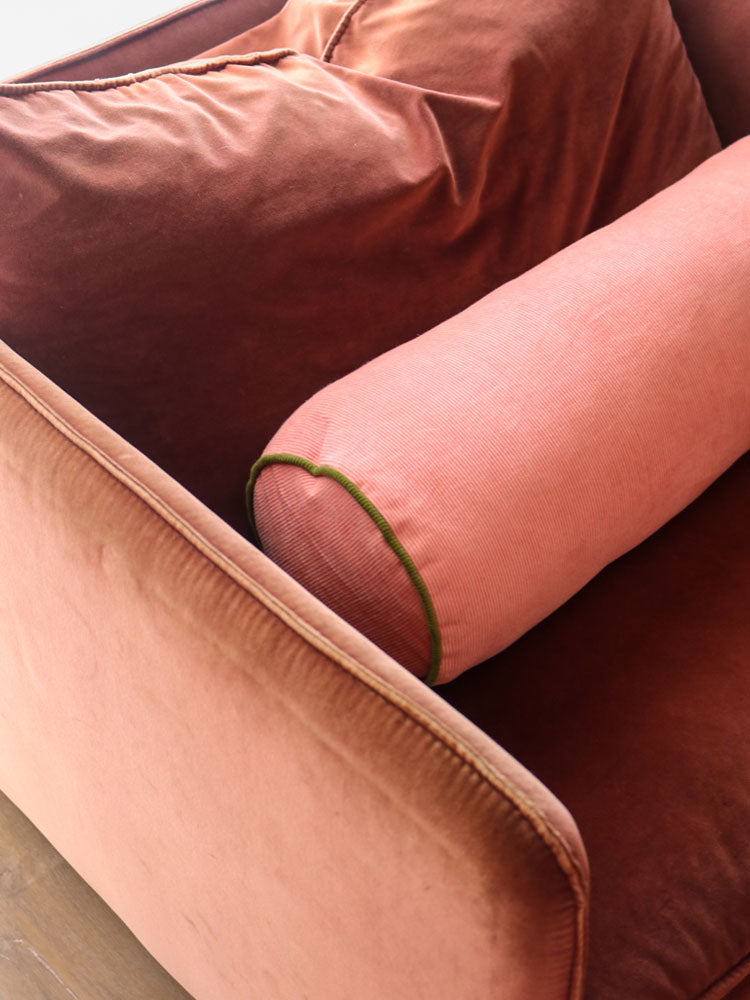 Corduroy Bolster - Peach  by Mosey Me