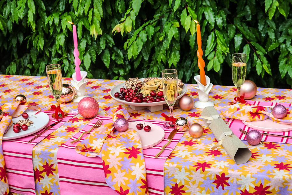 Christmas table styling for the maximalist