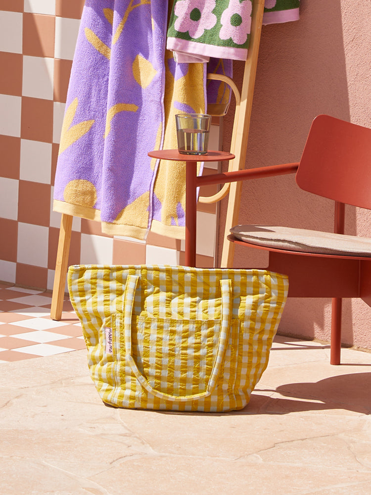 Citrus Seersucker Quilted Bag