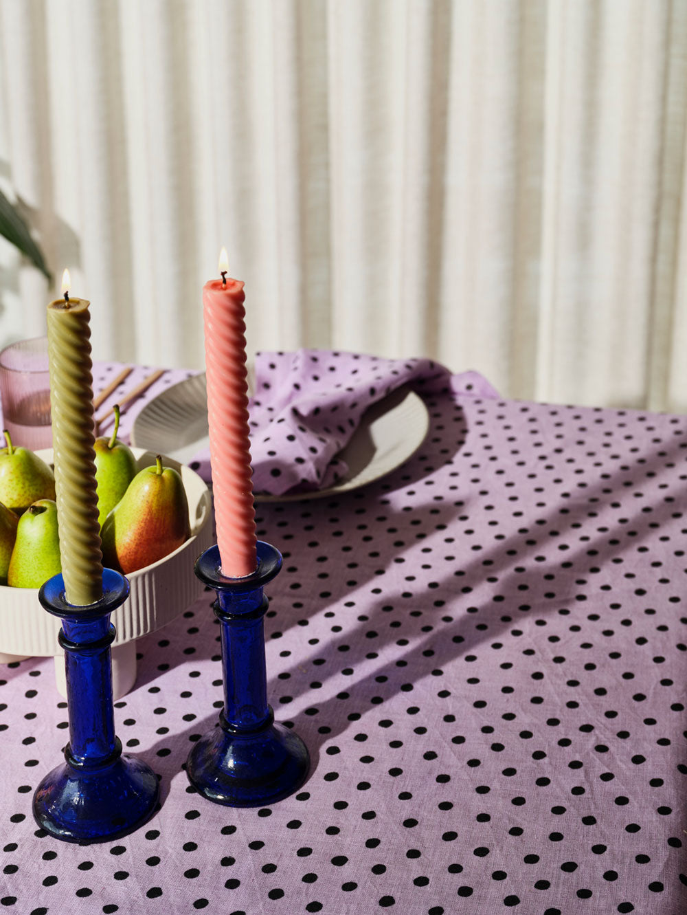 Flort x Mosey Me Lola candle set - Olive and Peach  by Mosey Me