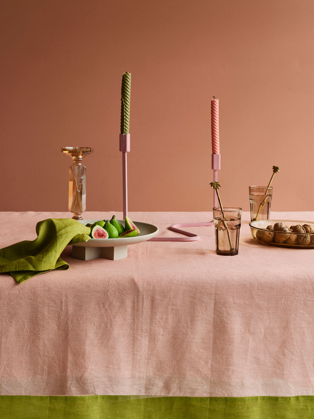 Flort x Mosey Me Lola candle set - Olive and Peach  by Mosey Me