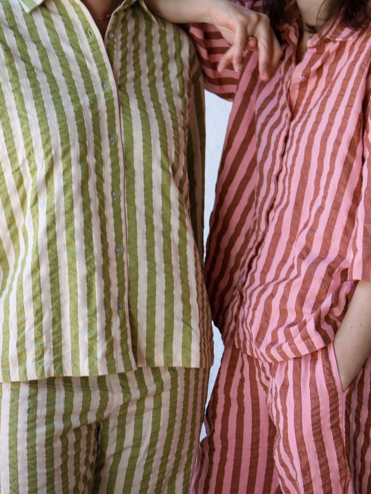 Sundae Seersucker Pyjama Set  by Mosey Me