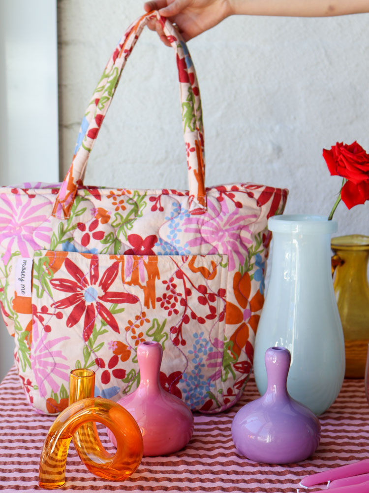 Winter Garden Quilted Bag  by Mosey Me