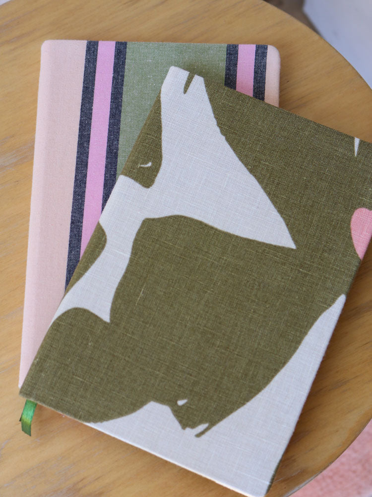 Carnival Stripe A5 Notebook  by Mosey Me