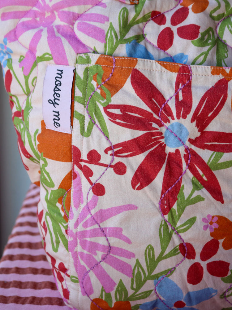 Winter Garden Quilted Bag  by Mosey Me