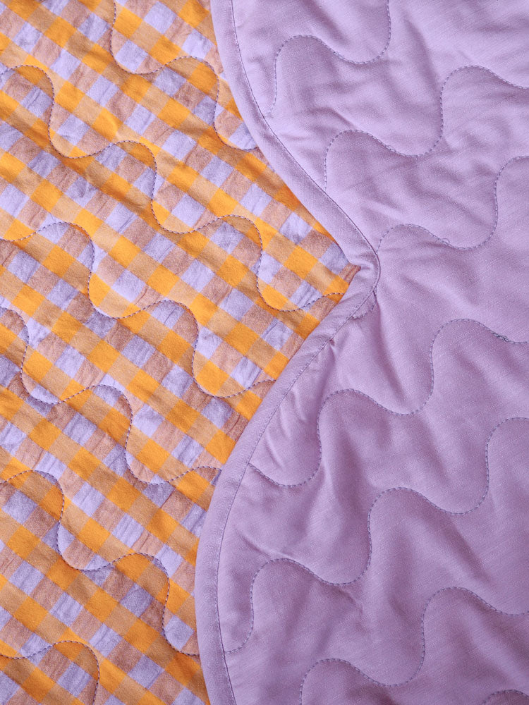 Kumquat Bloom Seersucker Playmat