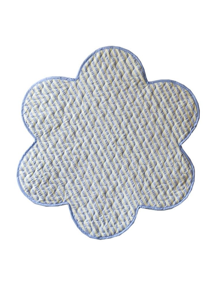 Butter Blue Seersucker Playmat