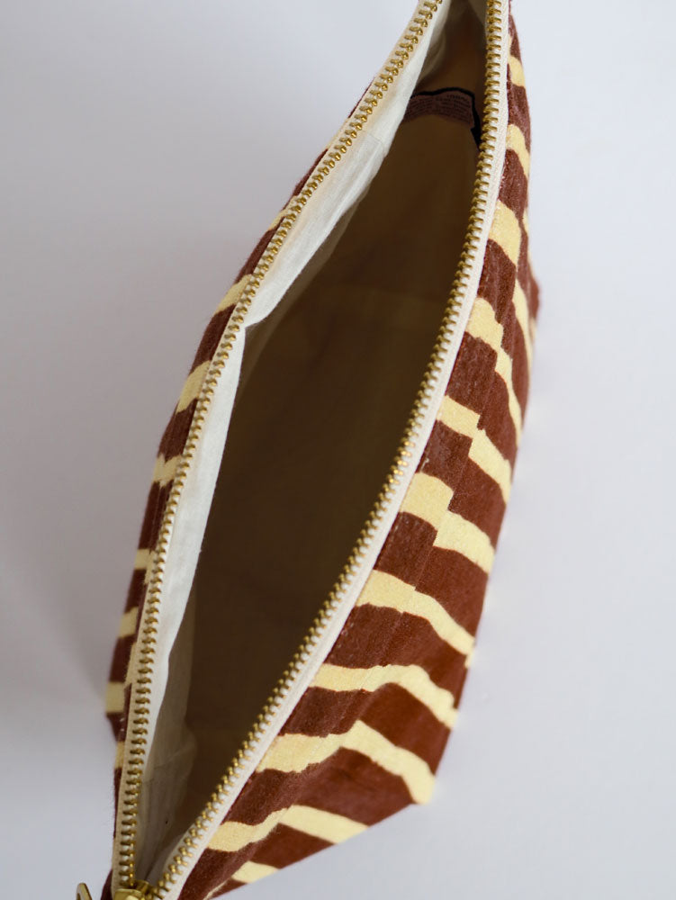 Strokes Cosmetic Bag  by Mosey Me