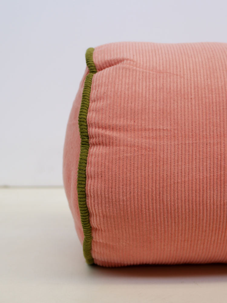 Corduroy Bolster - Peach  by Mosey Me
