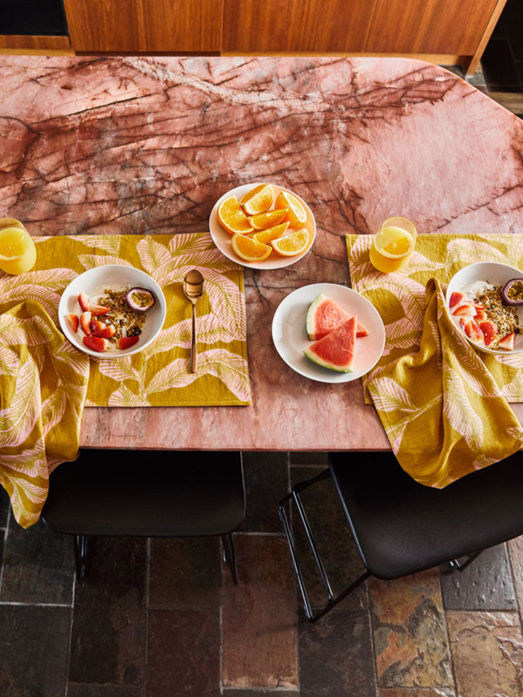Meridian Gold Placemat Set  by Mosey Me