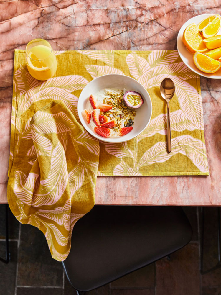 Placemat Set &amp; Napkin Set Bundle - Meridian Gold  by Mosey Me
