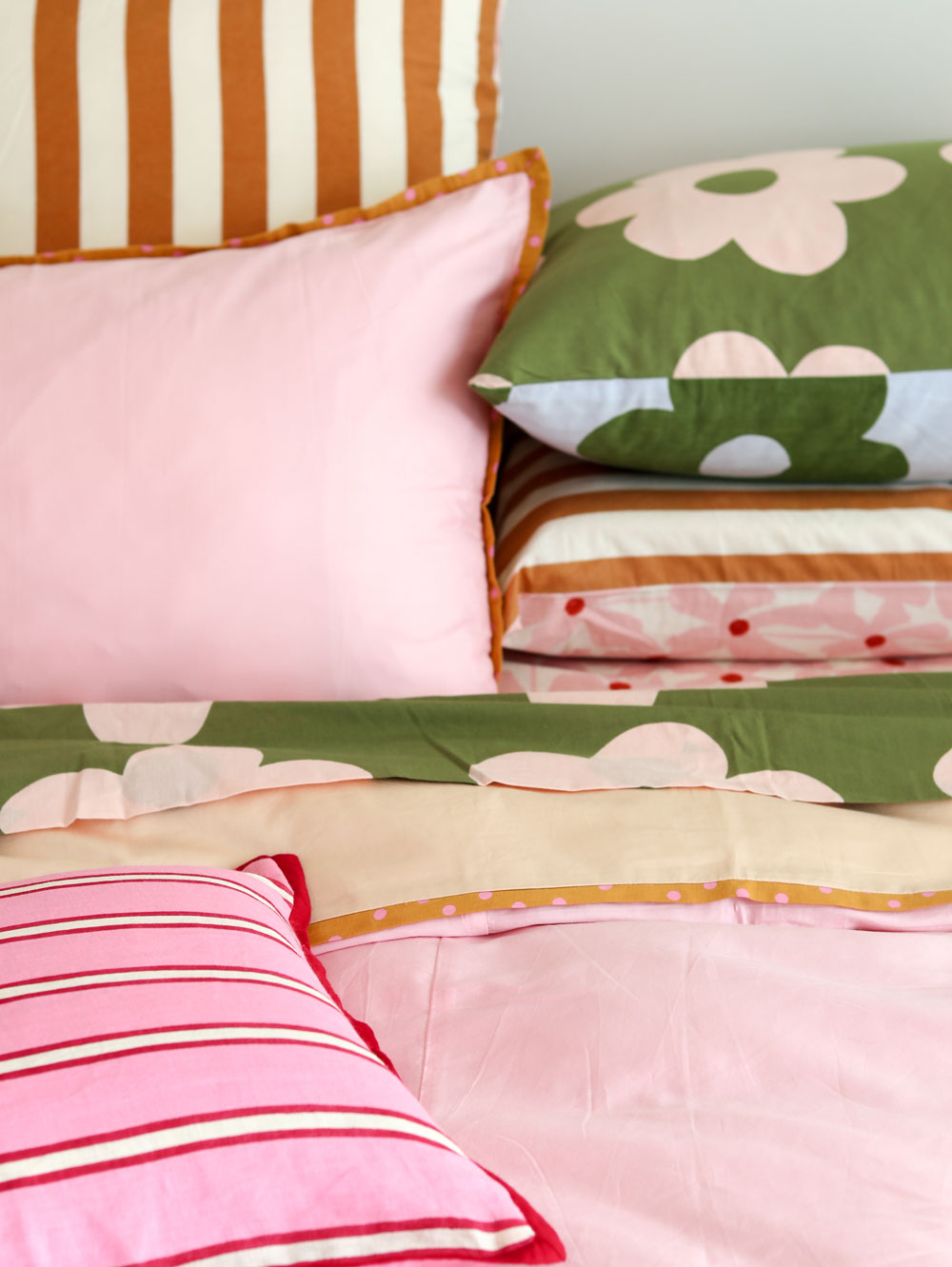 Flowerbed Flat Sheet  by Mosey Me