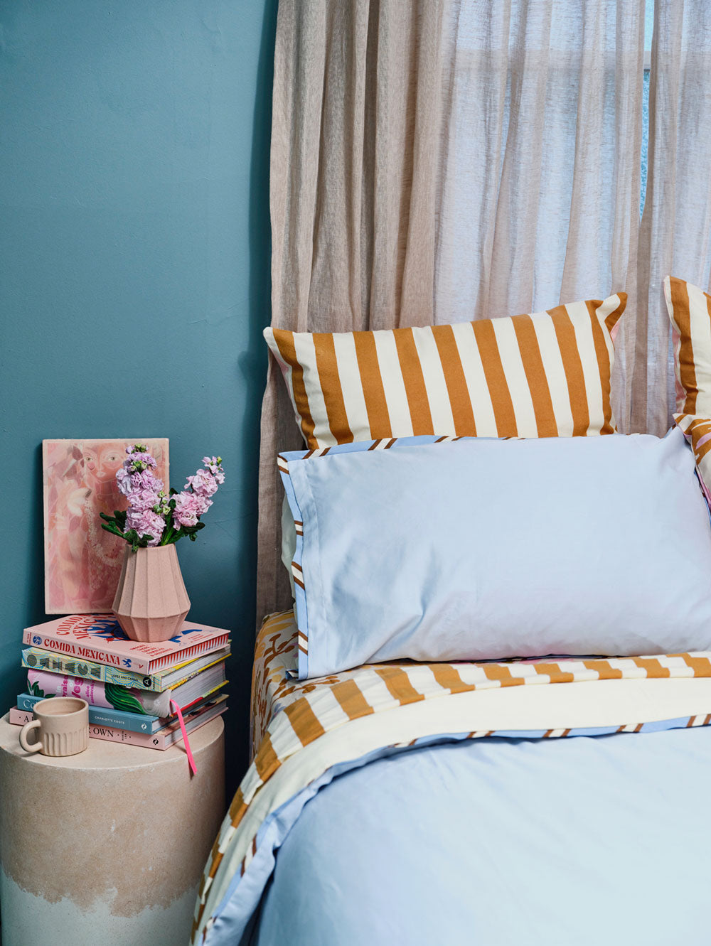 Everyday Standard Pillowcase Set - Vanilla Sky  by Mosey Me